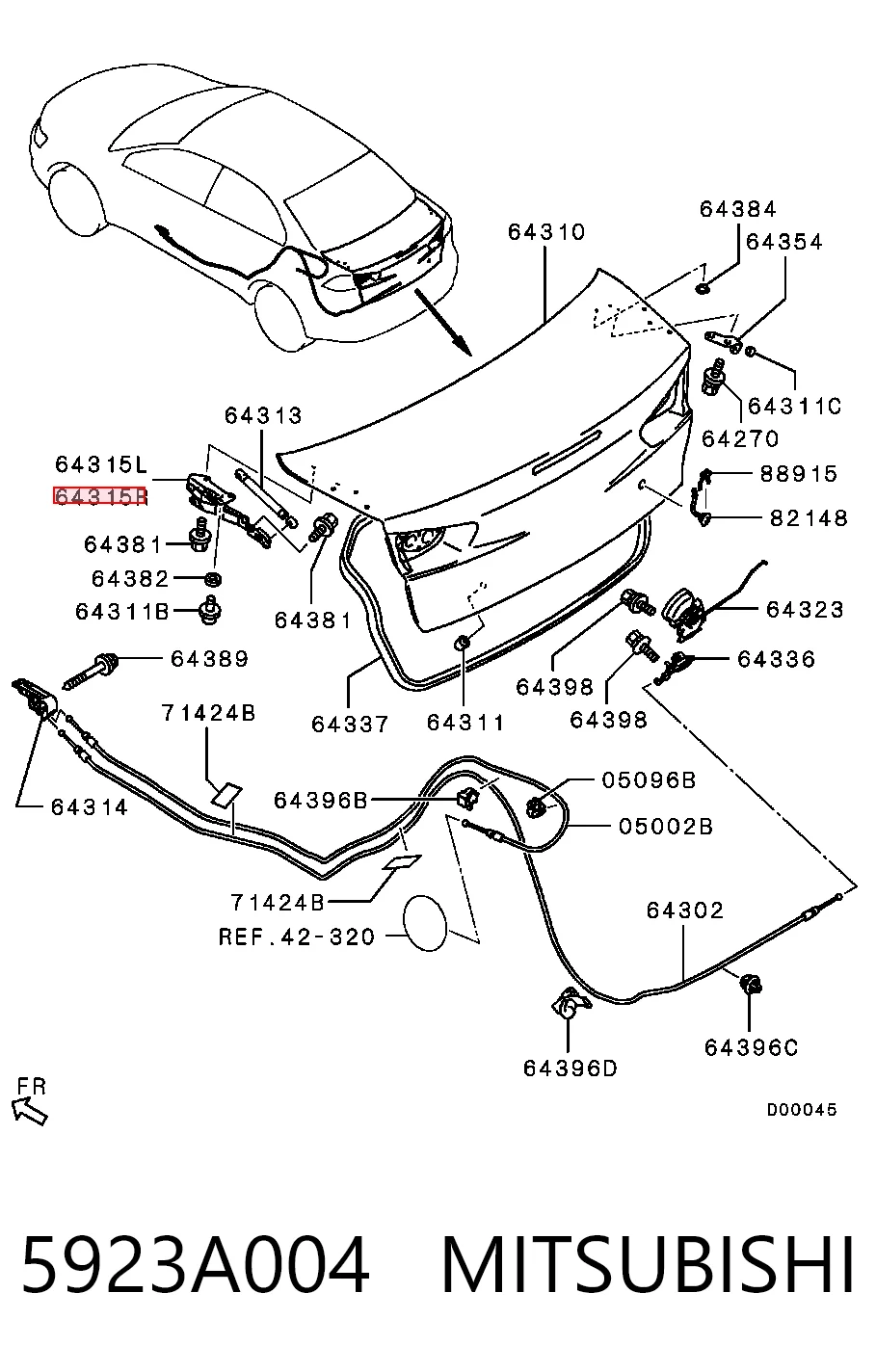 5923A004 Mitsubishi
