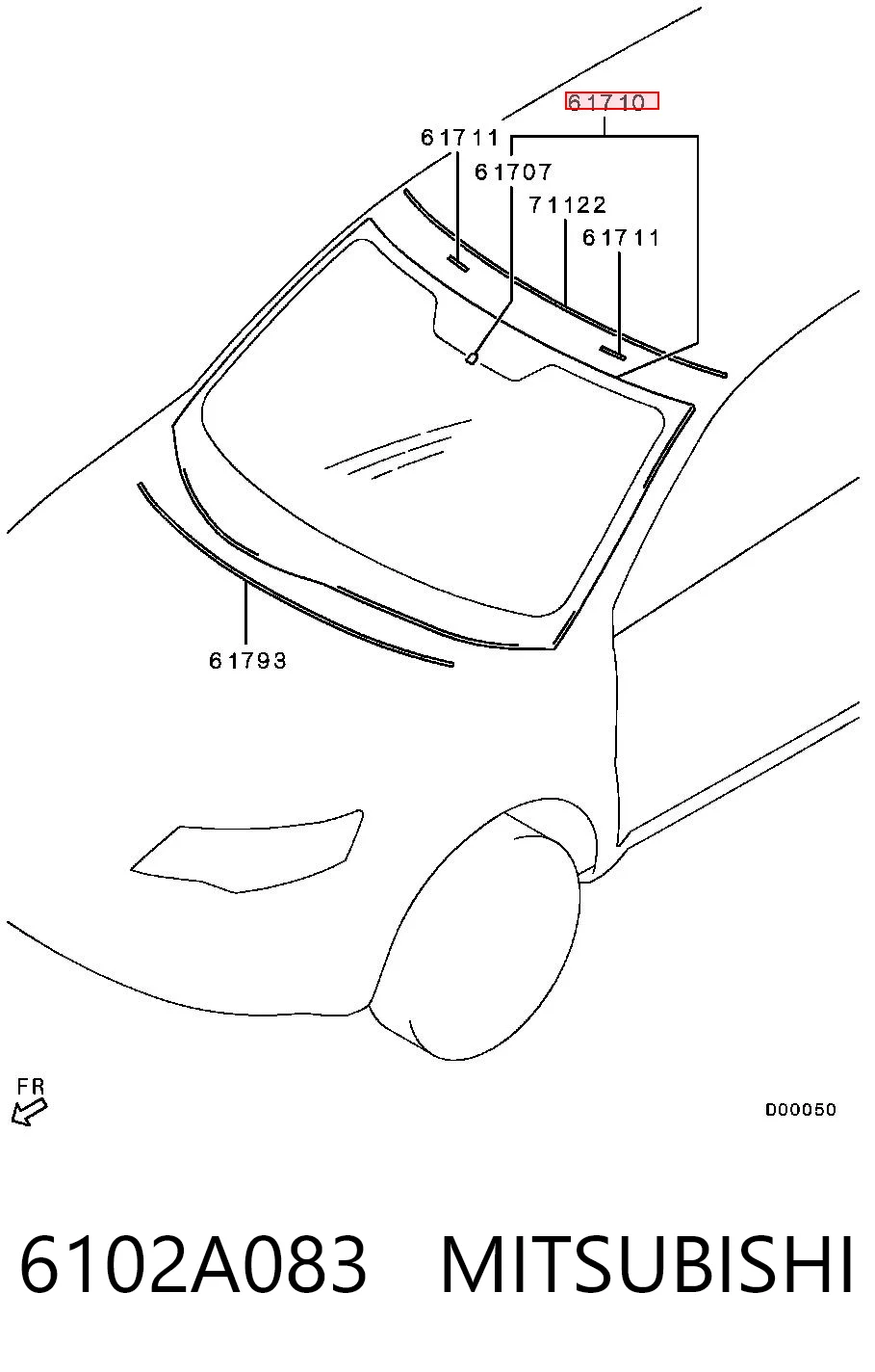 Parabrisas para Mitsubishi Outlander CWW