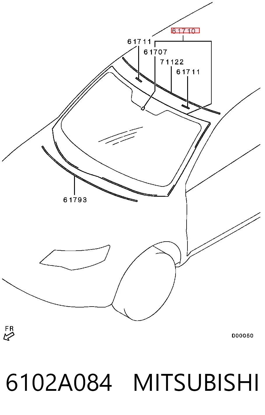 Parabrisas delantero  para Mitsubishi Outlander II XL CWW