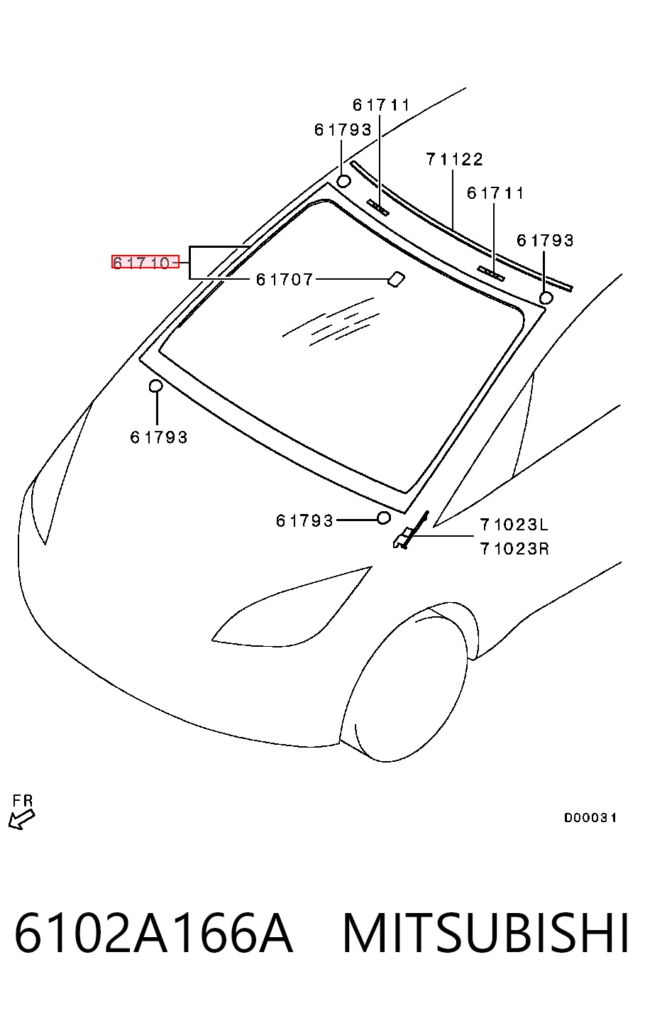 6102A166A Mitsubishi