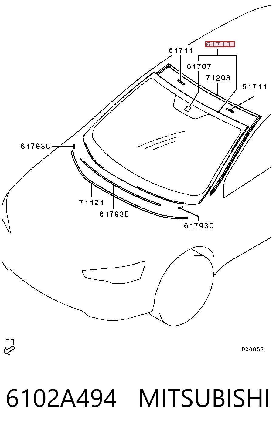 Parabrisas delantero  para Mitsubishi Lancer X CY_A, CZ_A