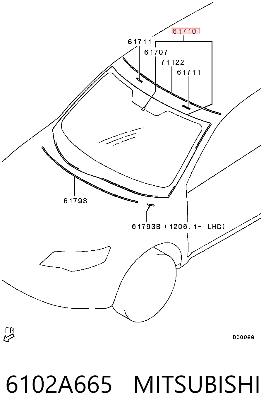 6102A665 Mitsubishi
