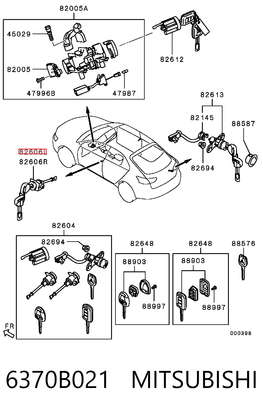 6370B021 Mitsubishi