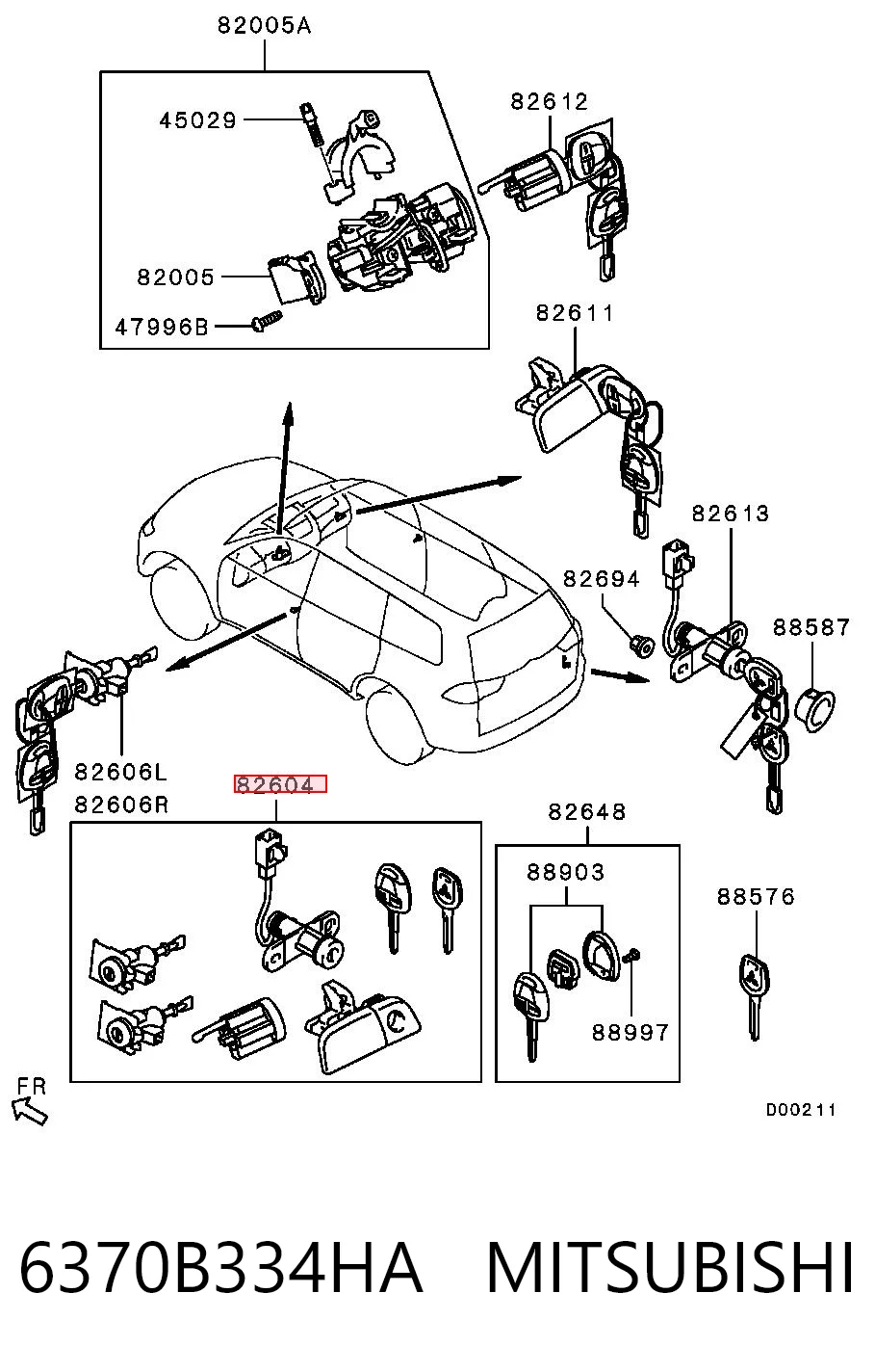 6370B334HA Mitsubishi