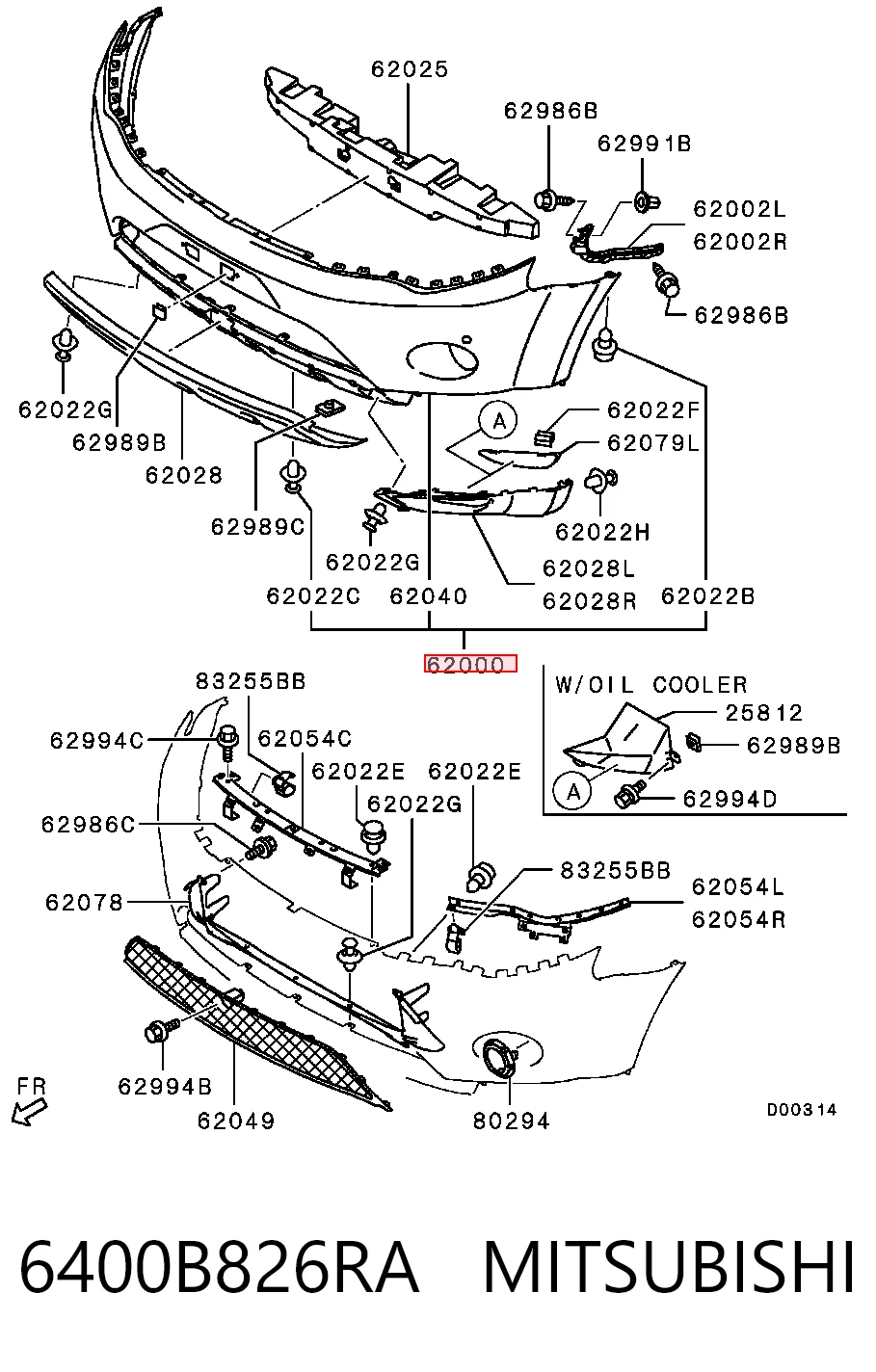 526607 Polcar Paragolpes delantero