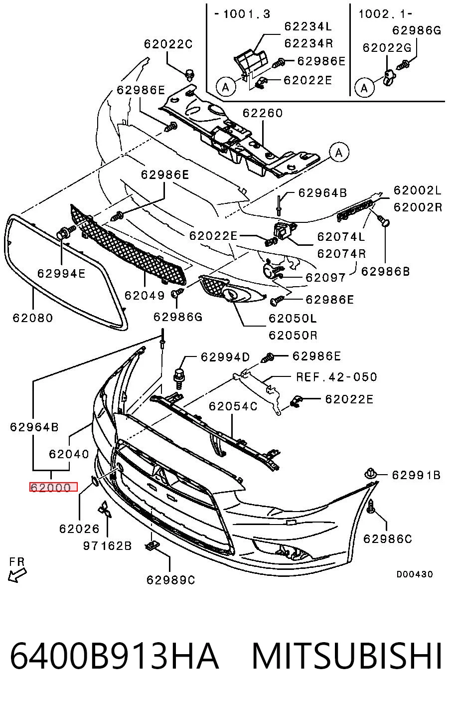 Parachoques delantero Mitsubishi Lancer X sedán (CY_A, CZ_A) (2007 - 2026) precio, desde 87,35 EUR