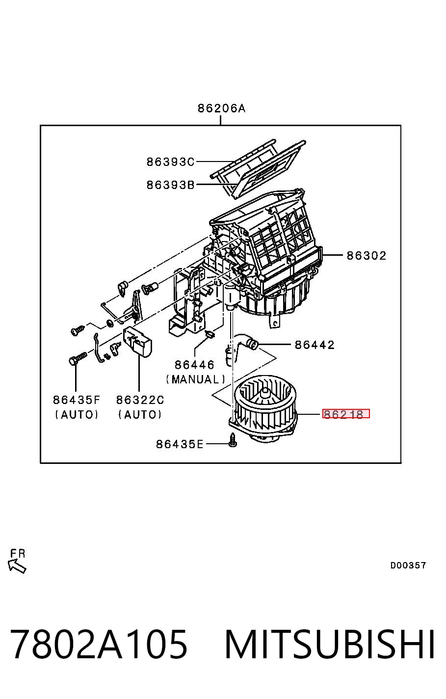 Ventilador interior Mitsubishi Pajero SPORT II