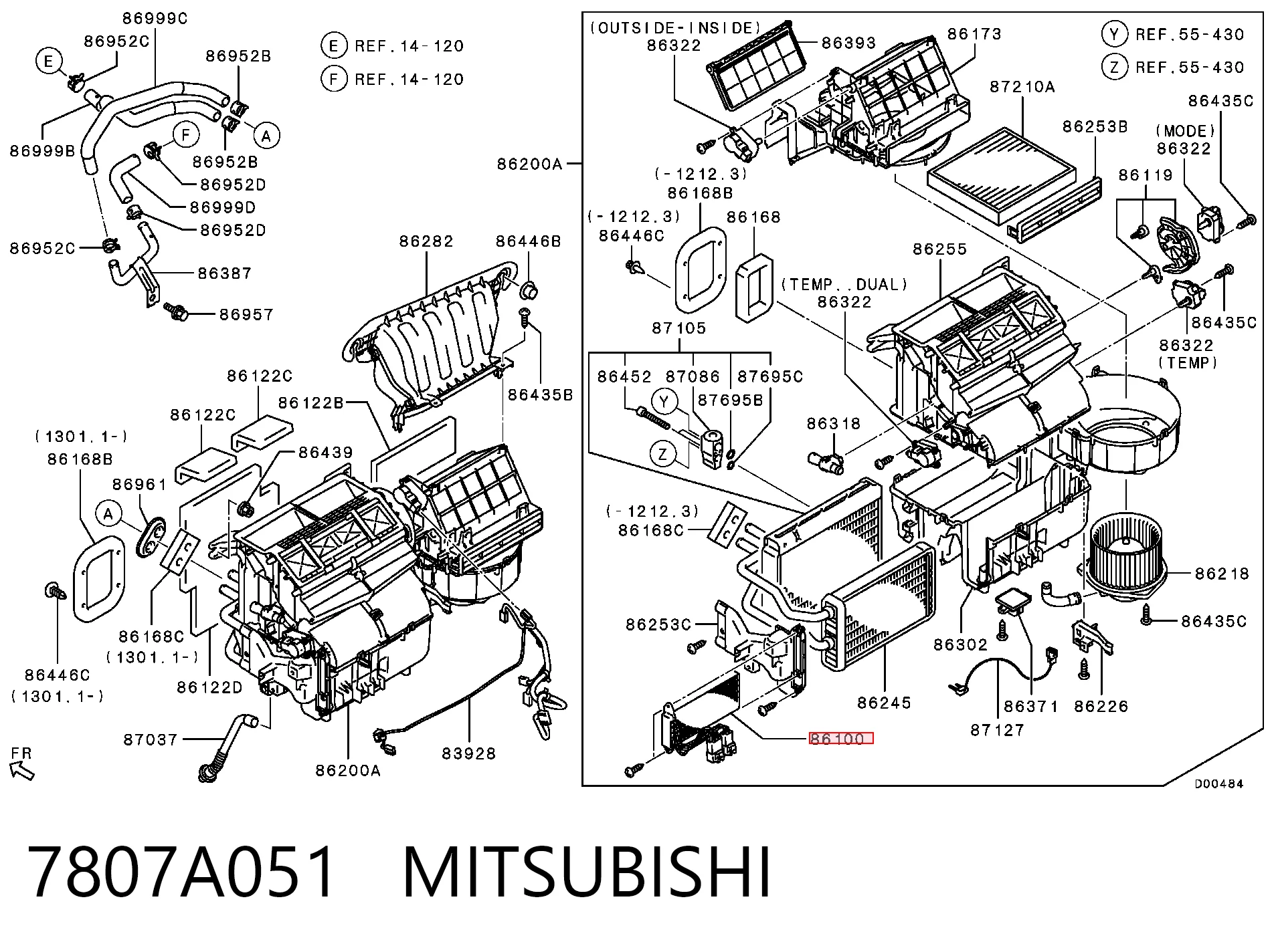 7807A051 Mitsubishi
