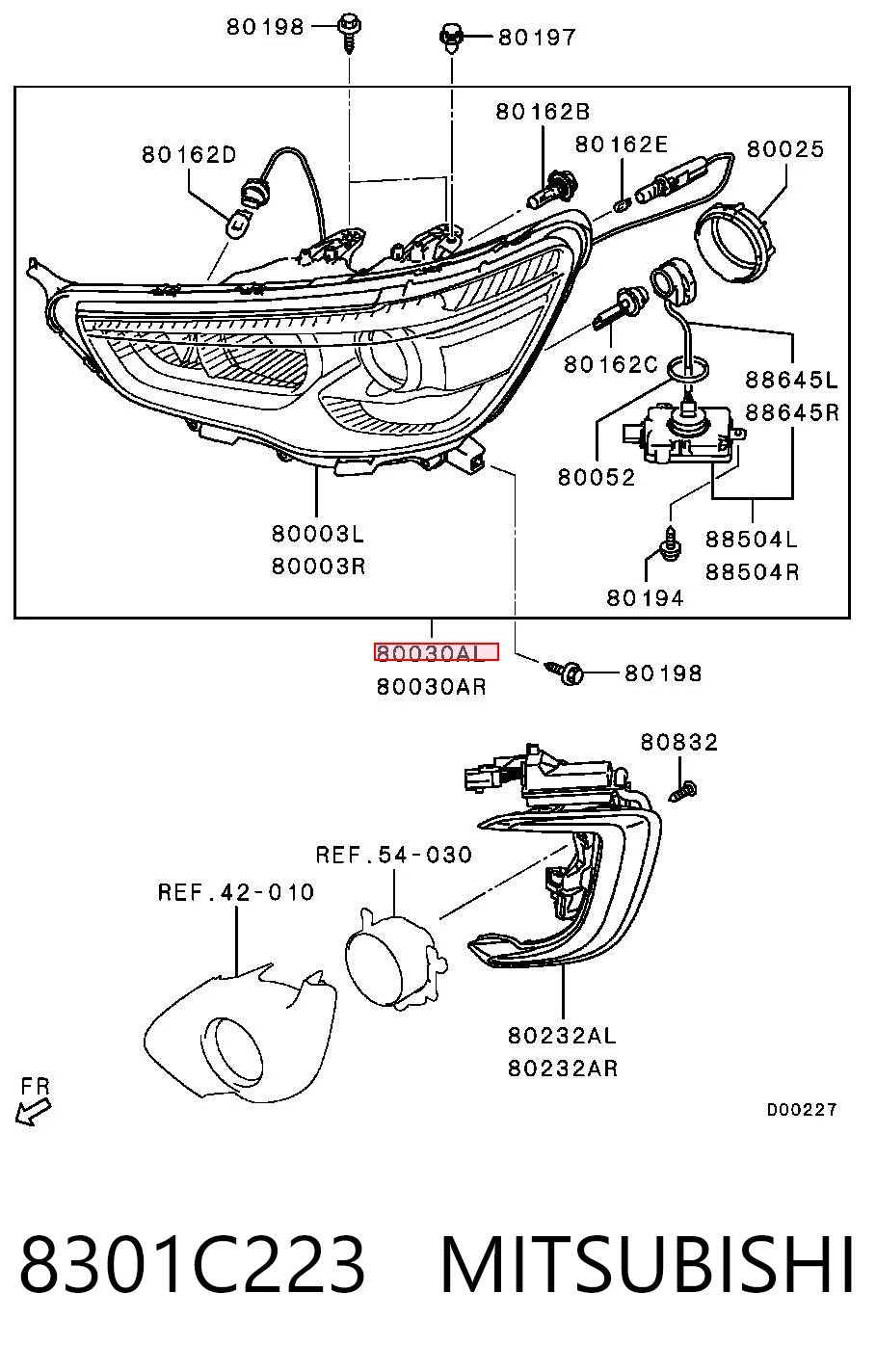 8301C223 Mitsubishi Faros