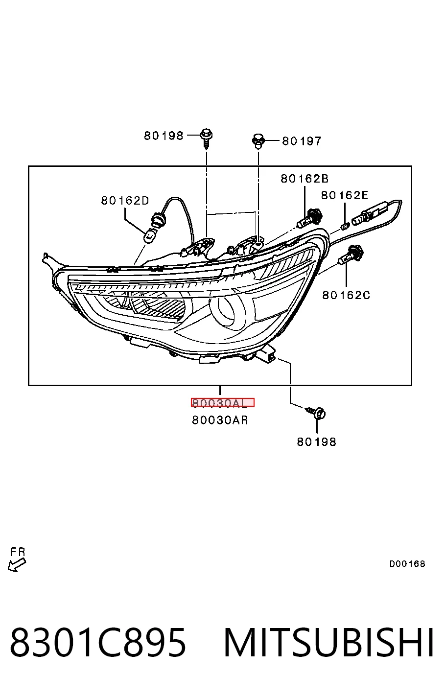 8301C895 Mitsubishi Faros
