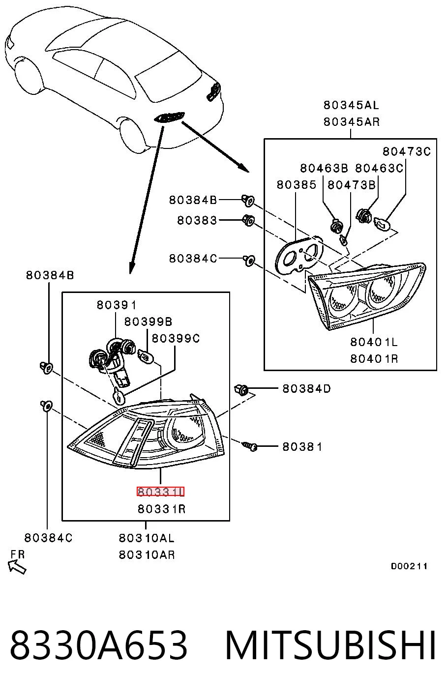 8330A653 Mitsubishi