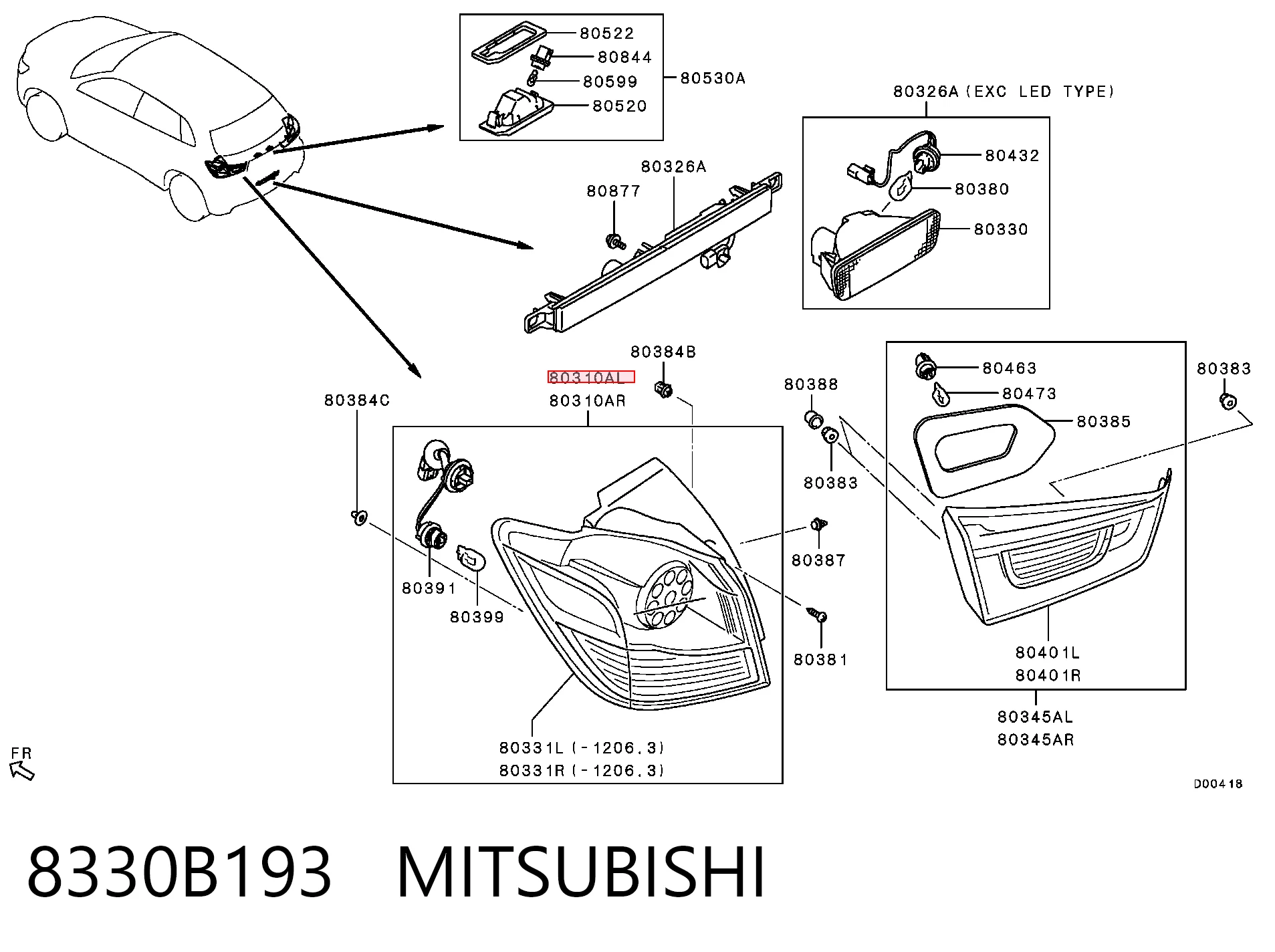 8330B193 Mitsubishi