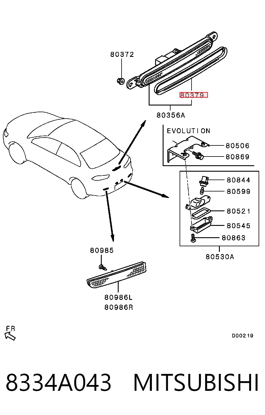 8334A043 Mitsubishi