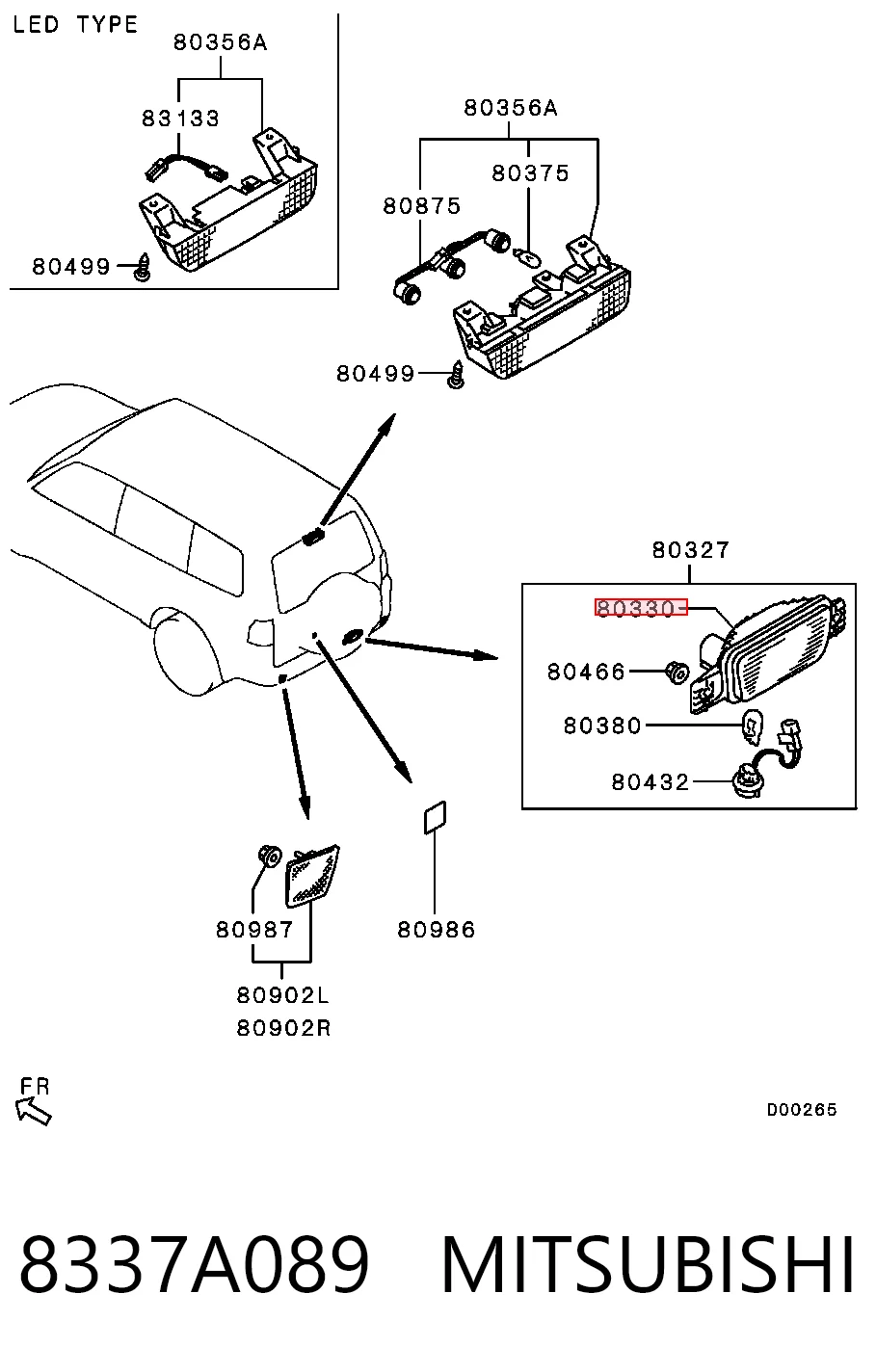 8337A089 Mitsubishi