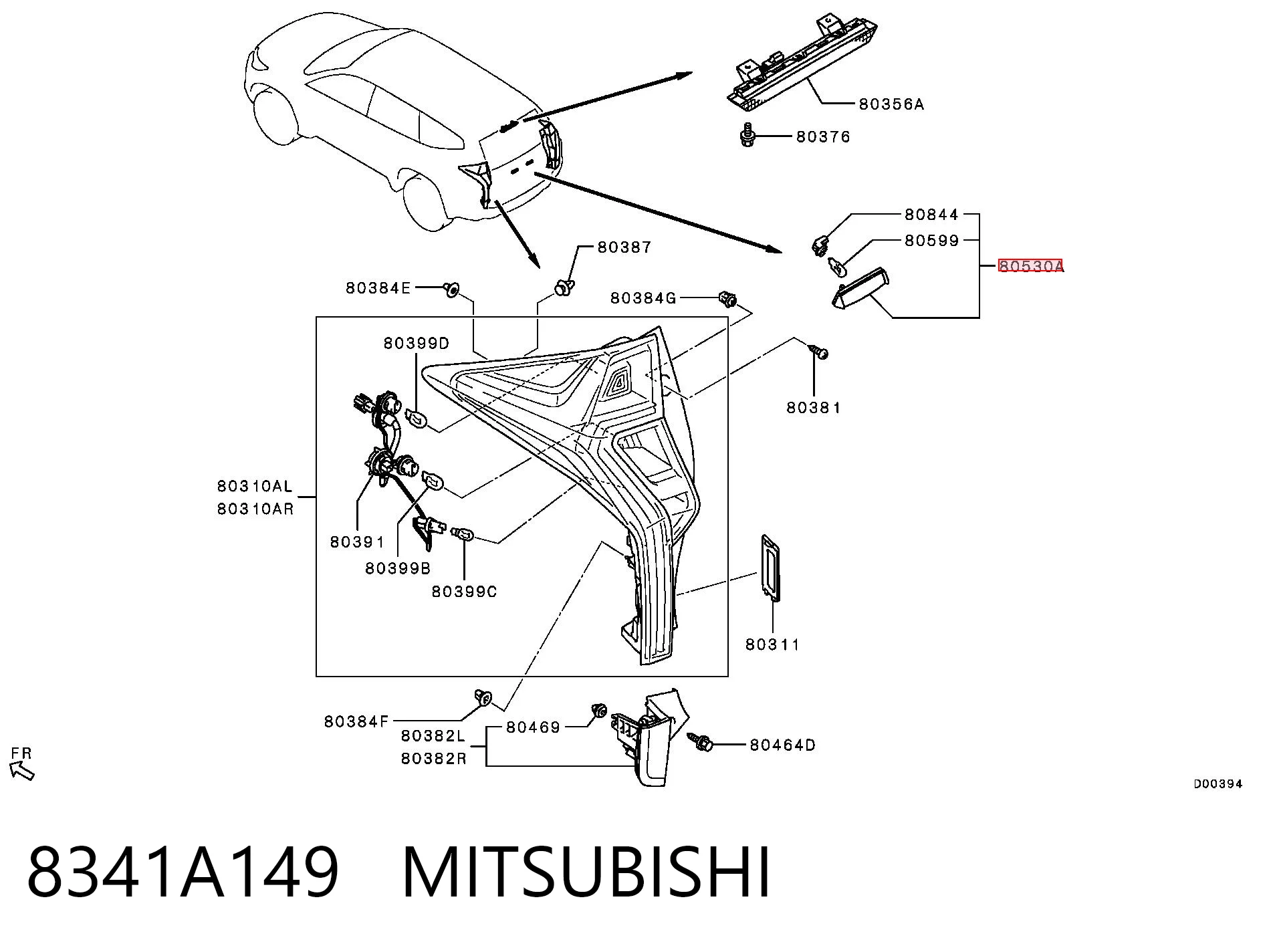 Comprar Luz de matrícula trasera Mitsubishi Pajero  KH a bajo precio