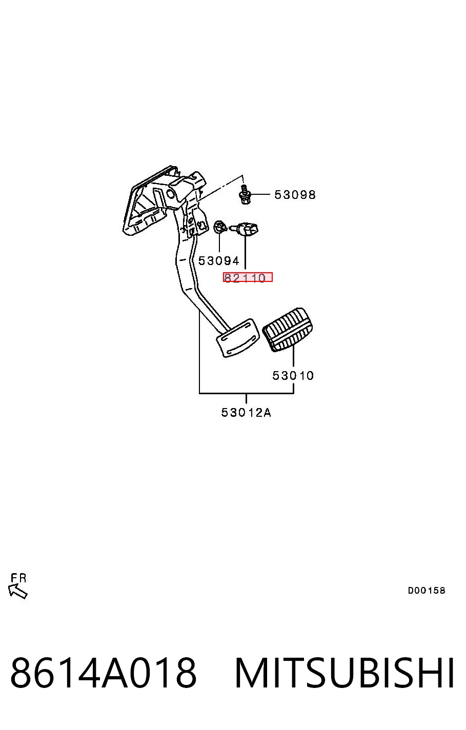 Interruptor de luz de freno Chrysler 8614A183 precio, desde 8,80 EUR