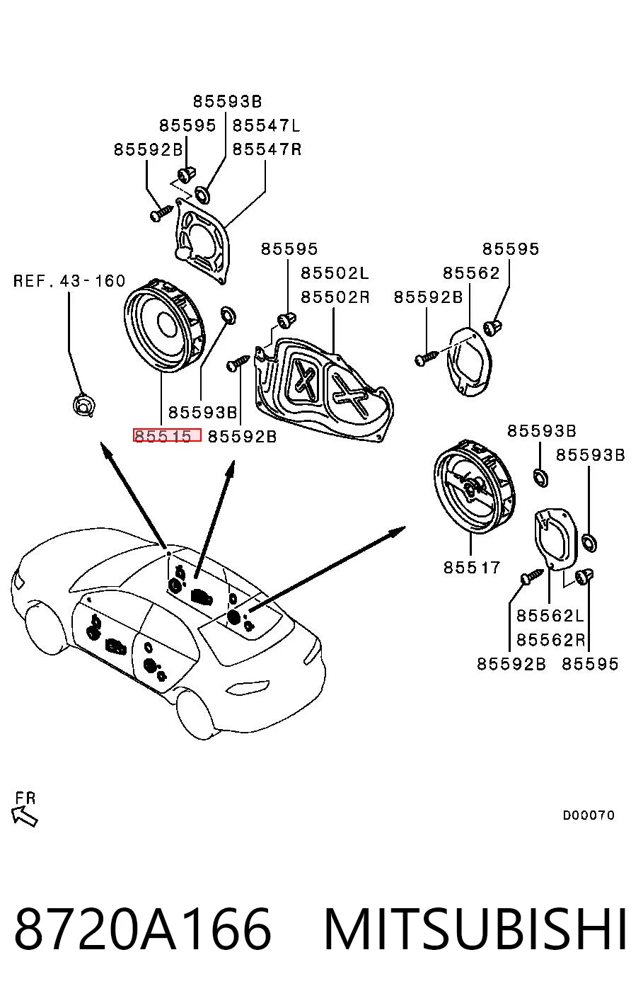 8720A166 Mitsubishi