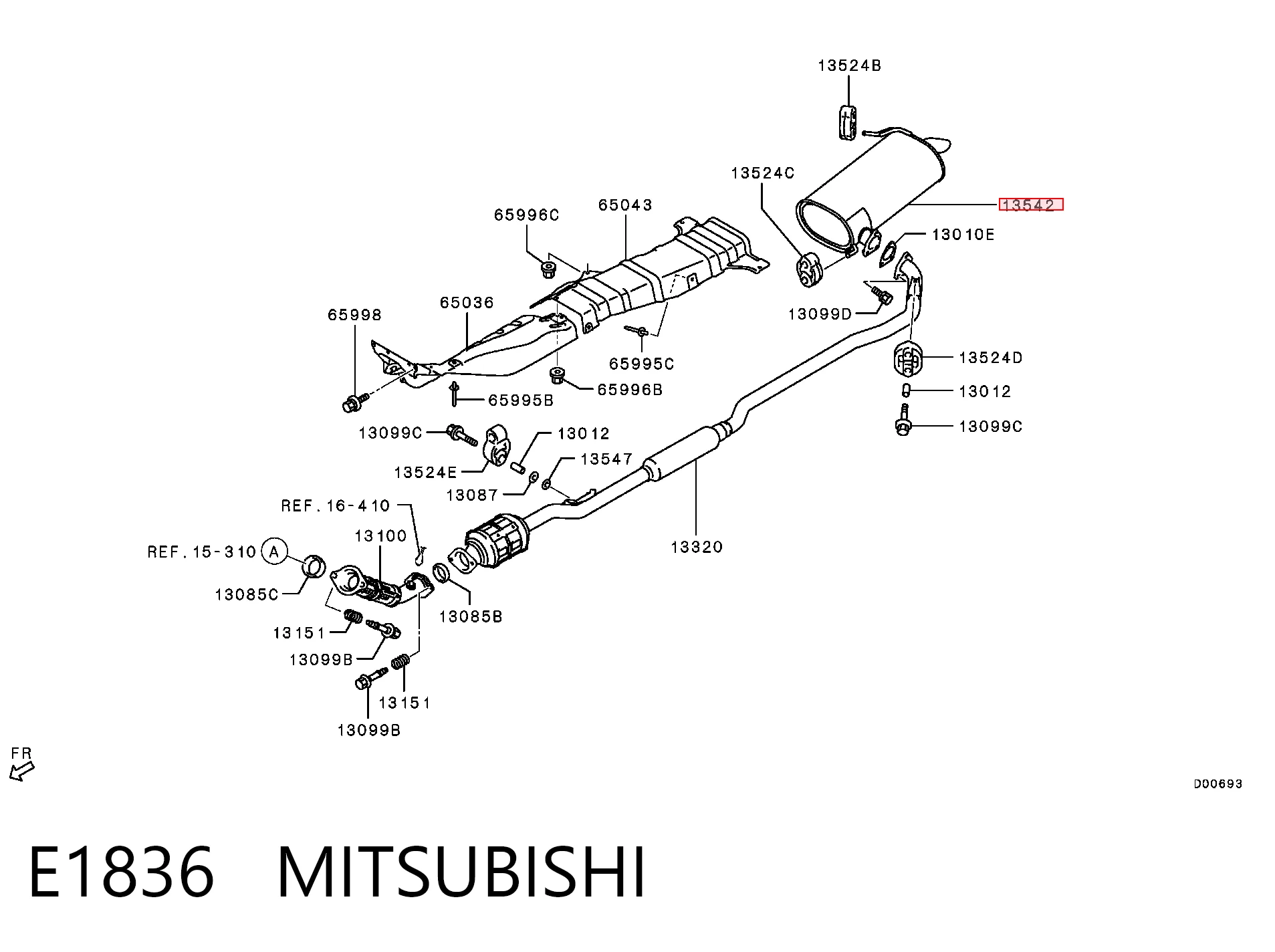  Silenciador trasero Mitsubishi Outlander 3