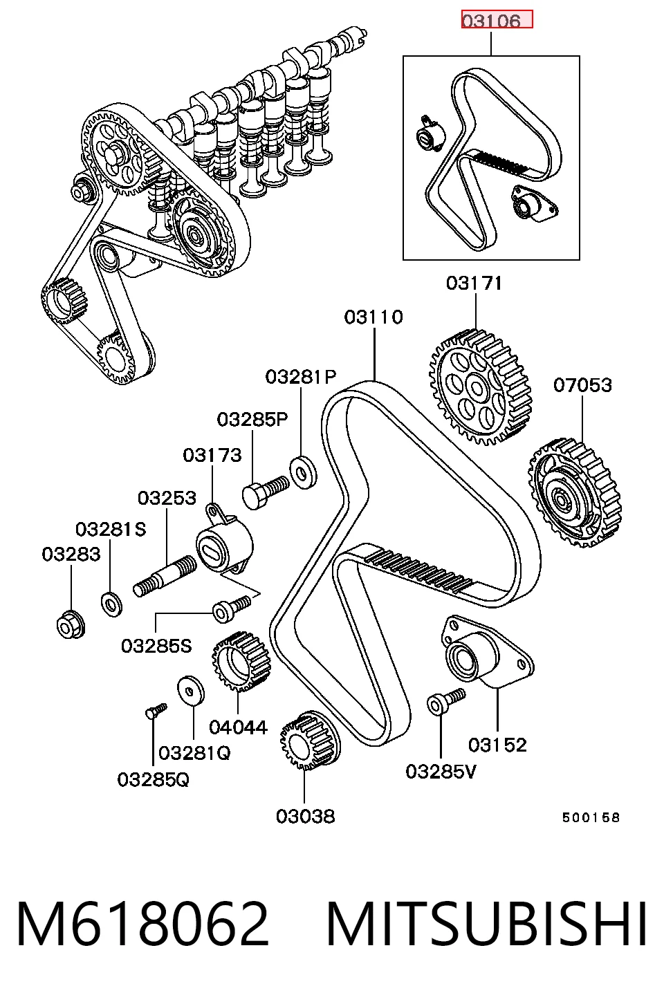  Kit de distribución Renault 11 