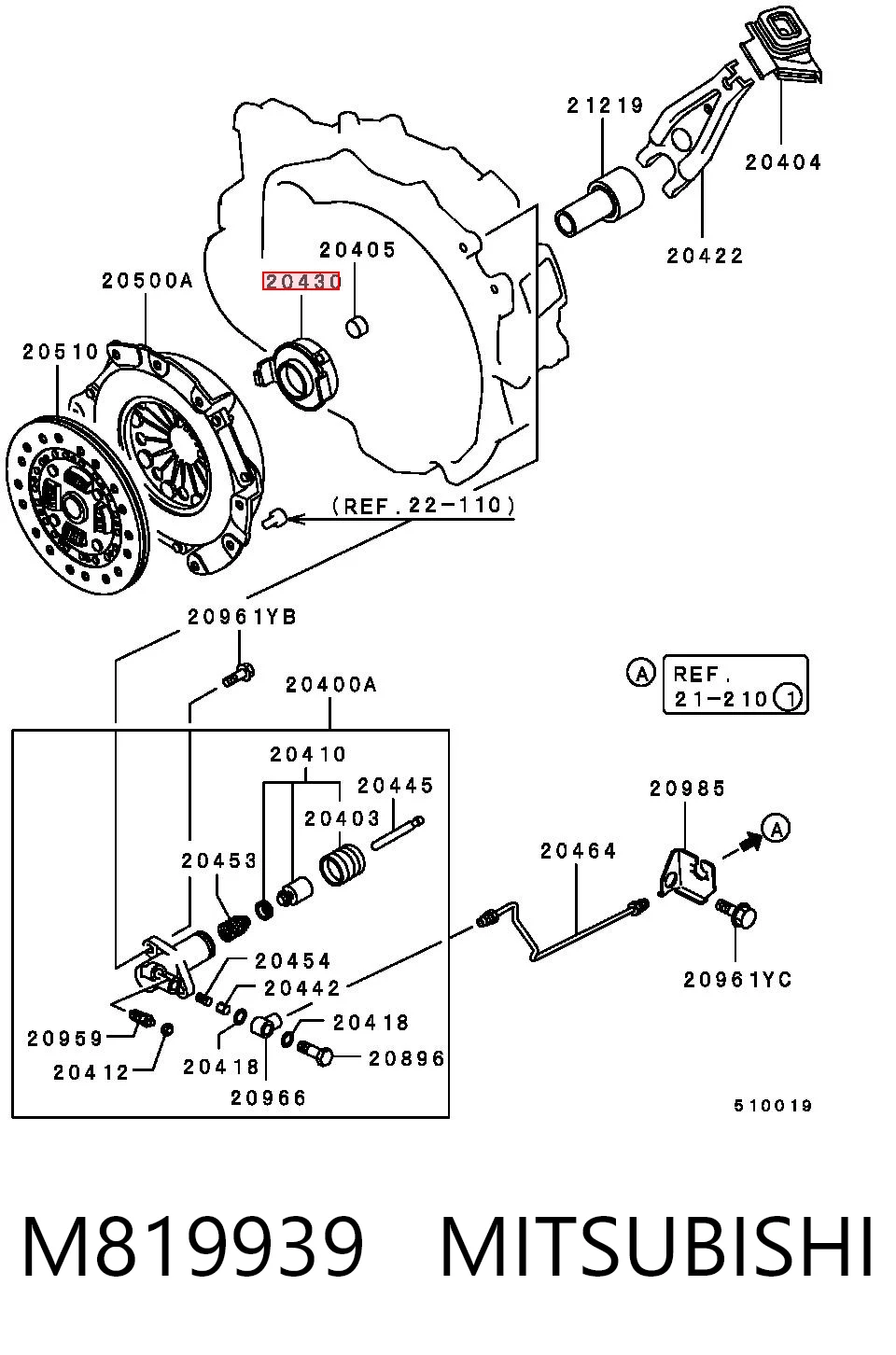 M819939 Mitsubishi