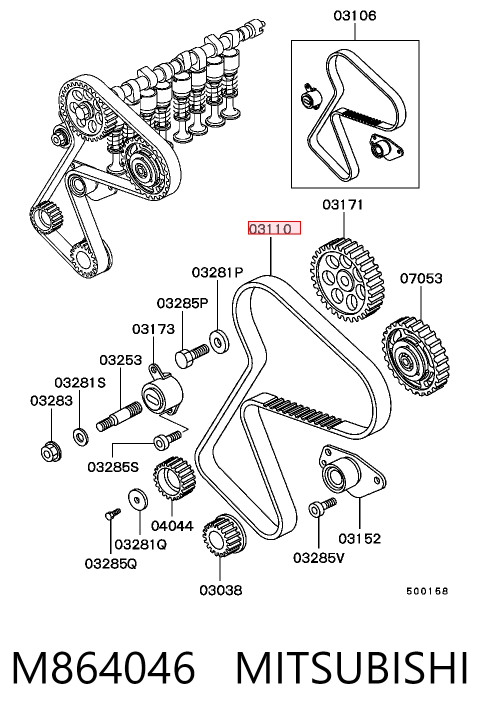 Correa dentada para Renault 19 I B53, C53