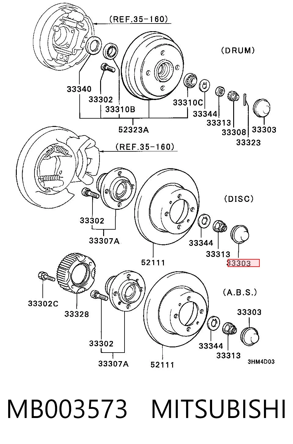 MB003573 Mitsubishi