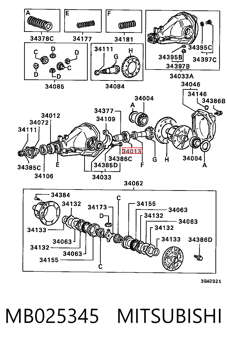 MB025345 Mitsubishi