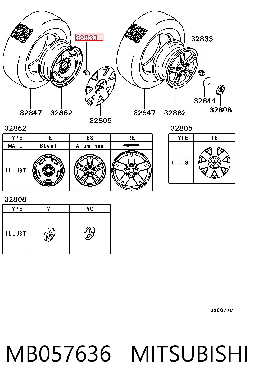 MB057636 Mitsubishi