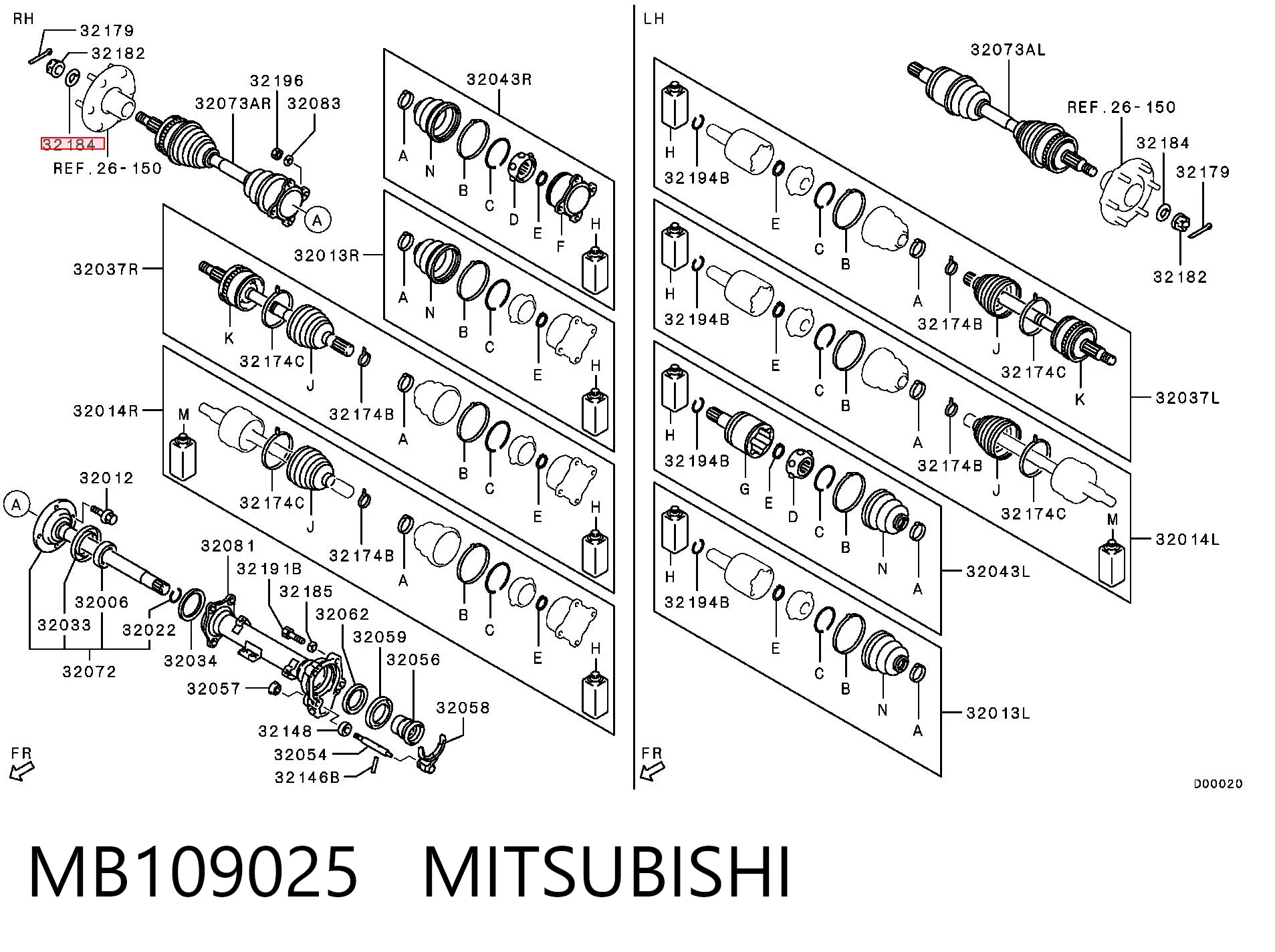 MB109025 Mitsubishi
