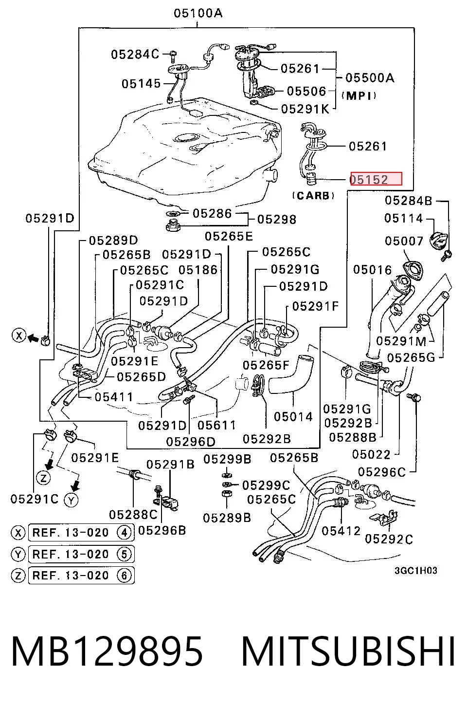MB129895 Mitsubishi