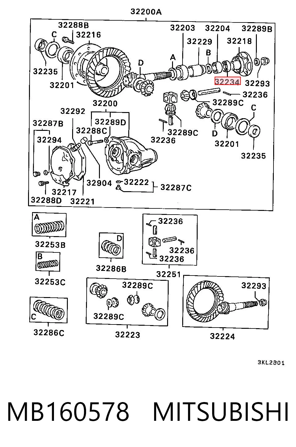 MB160578 Mitsubishi
