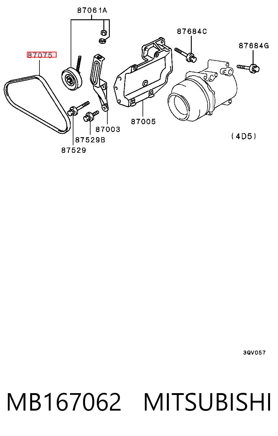 Correa de alternador 178376 Cummins