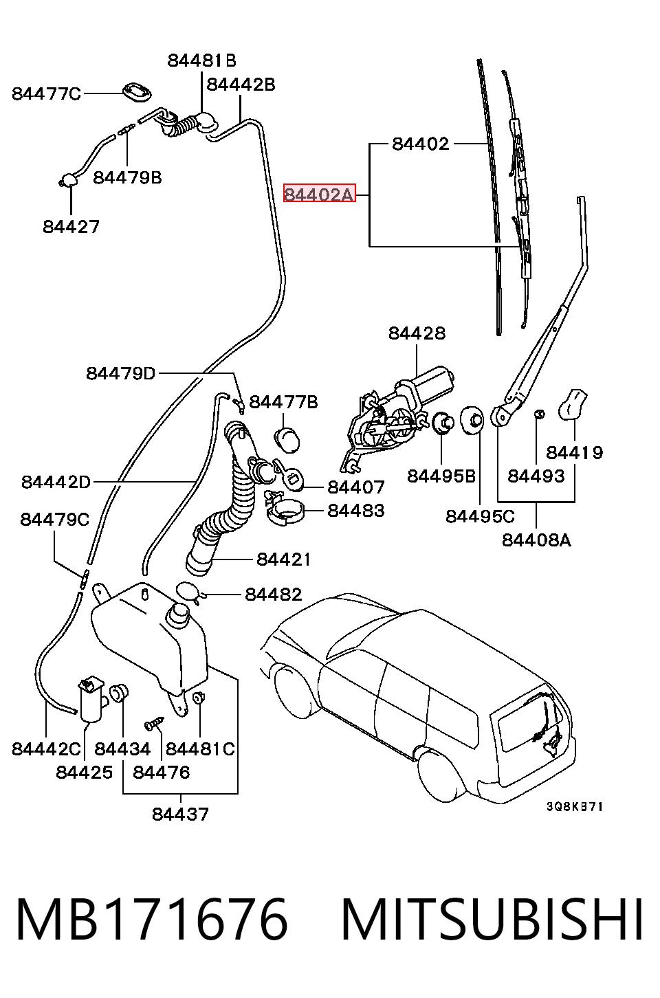  Limpiaparabrisas traseros Fiat Doblo 1