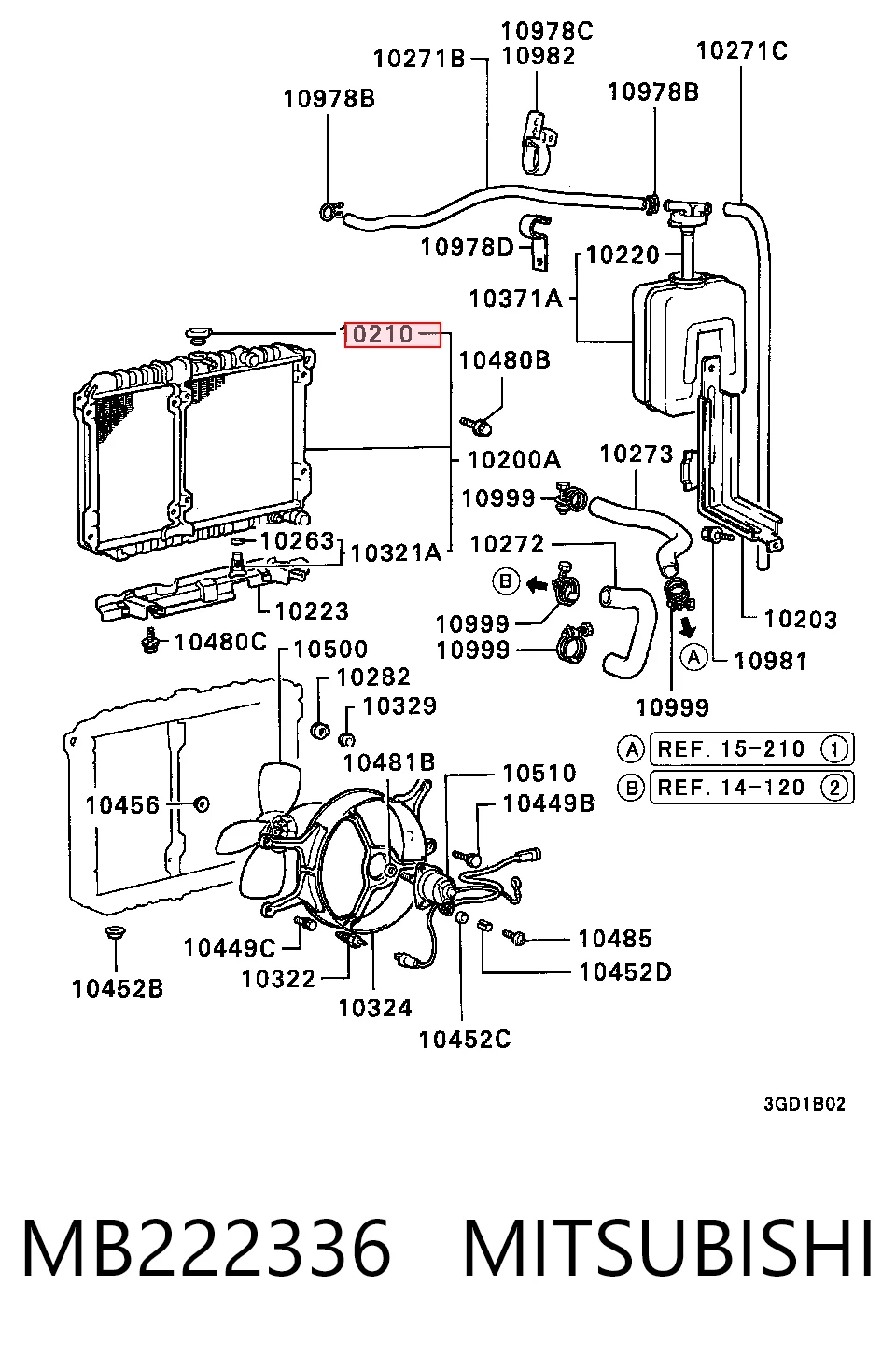 Precio del repuesto Tapón del radiador Colt III hatchback