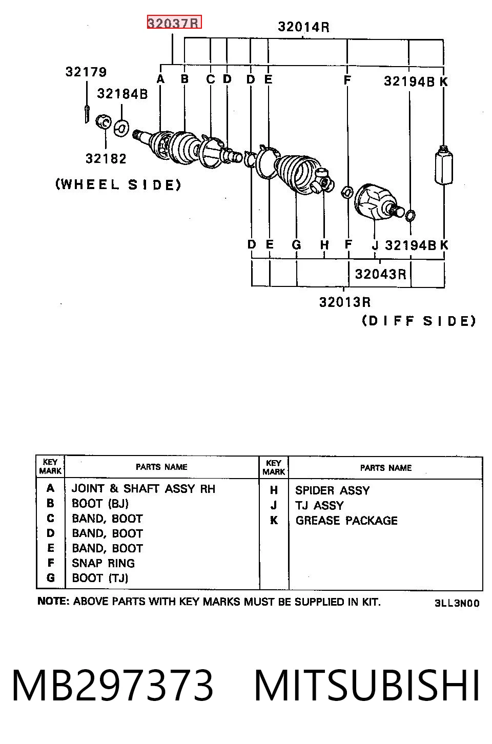 Comprar Junta homocinetica Hyundai Sonata II 