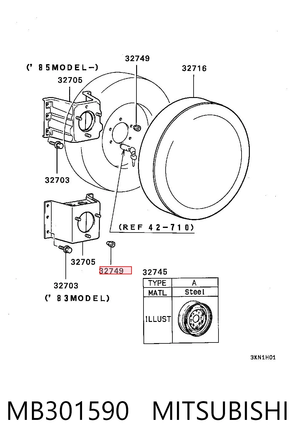 MB301590 Mitsubishi