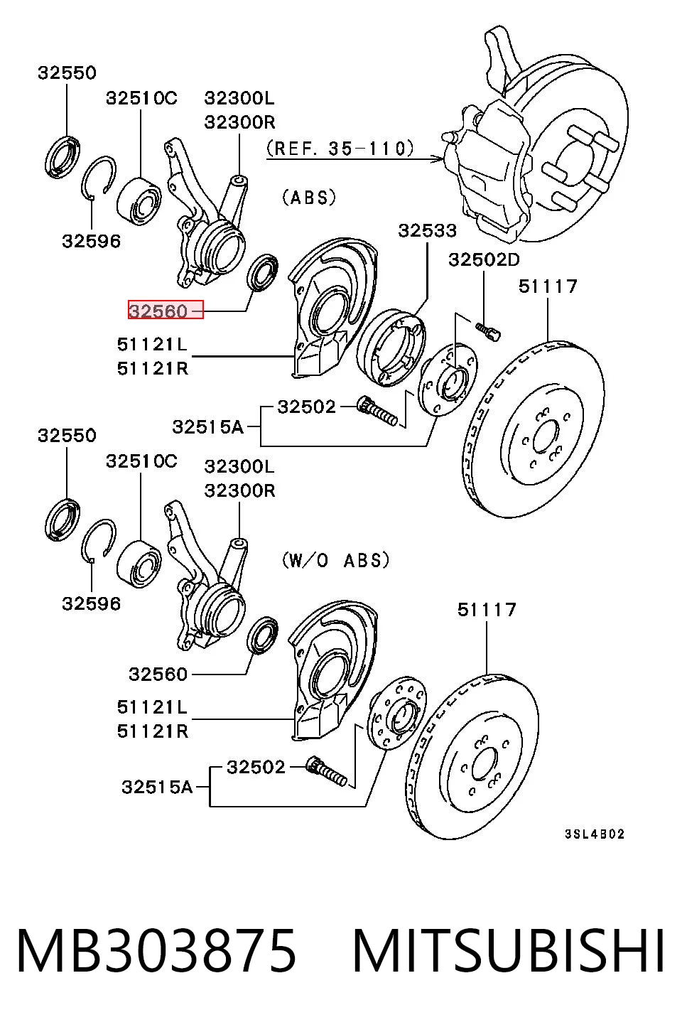 MB303875 Mitsubishi