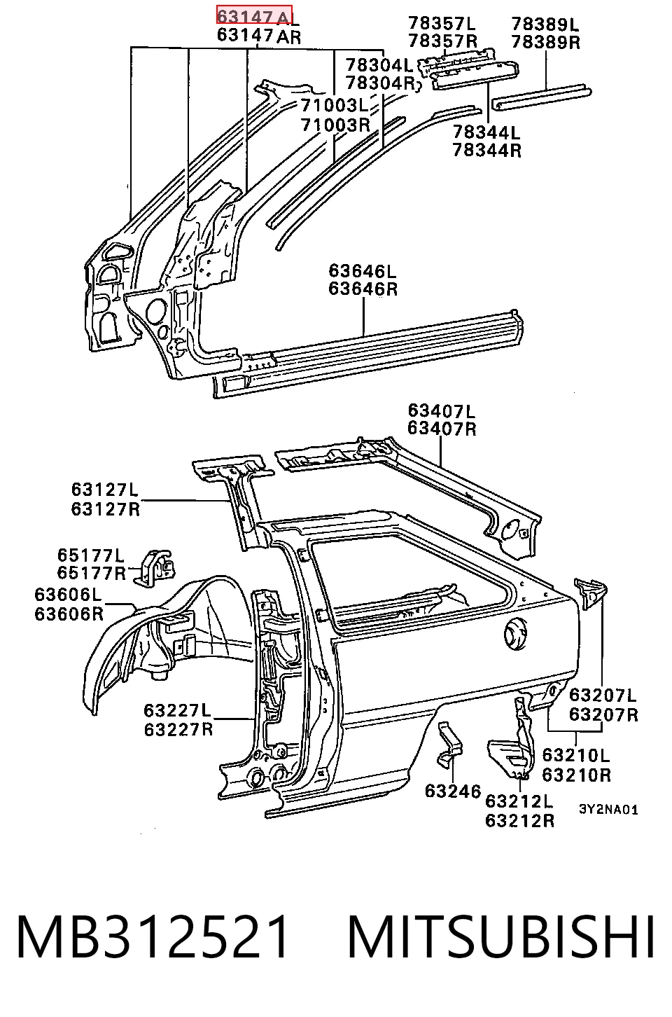 MB312521 Mitsubishi