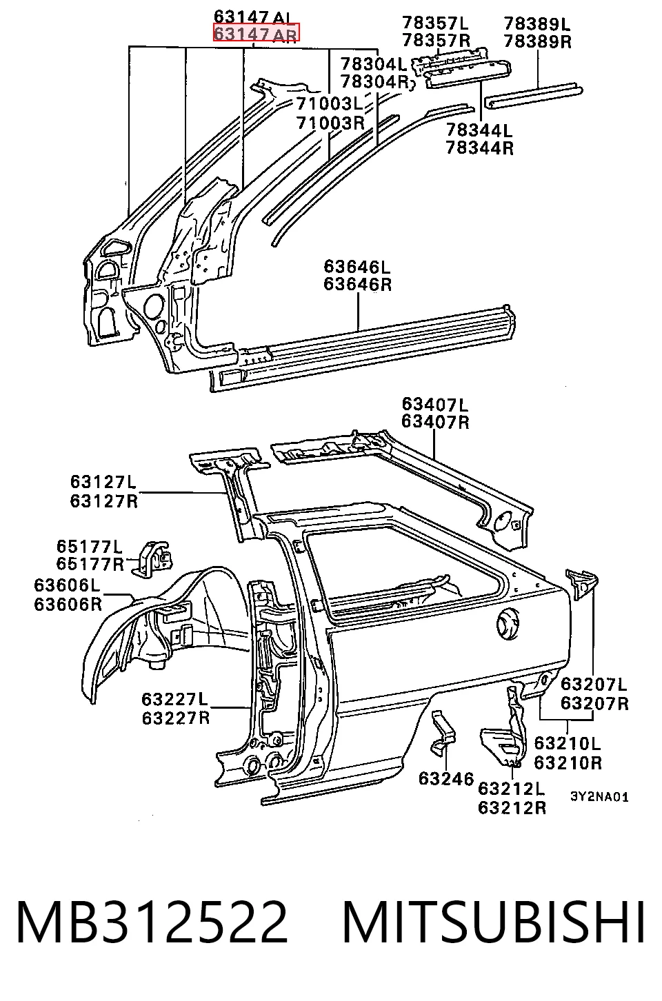 MB312522 Mitsubishi