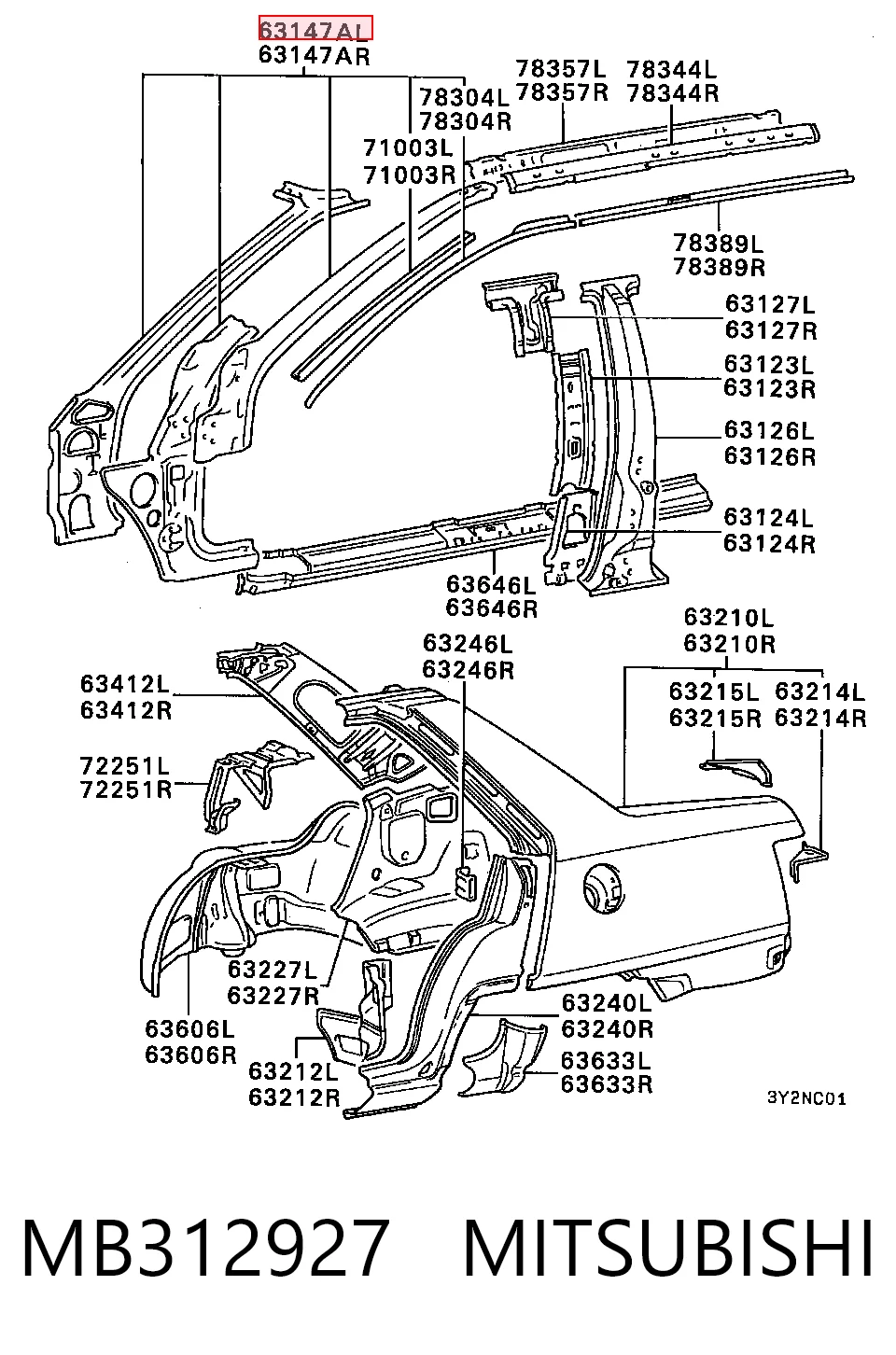 MB312927 Mitsubishi