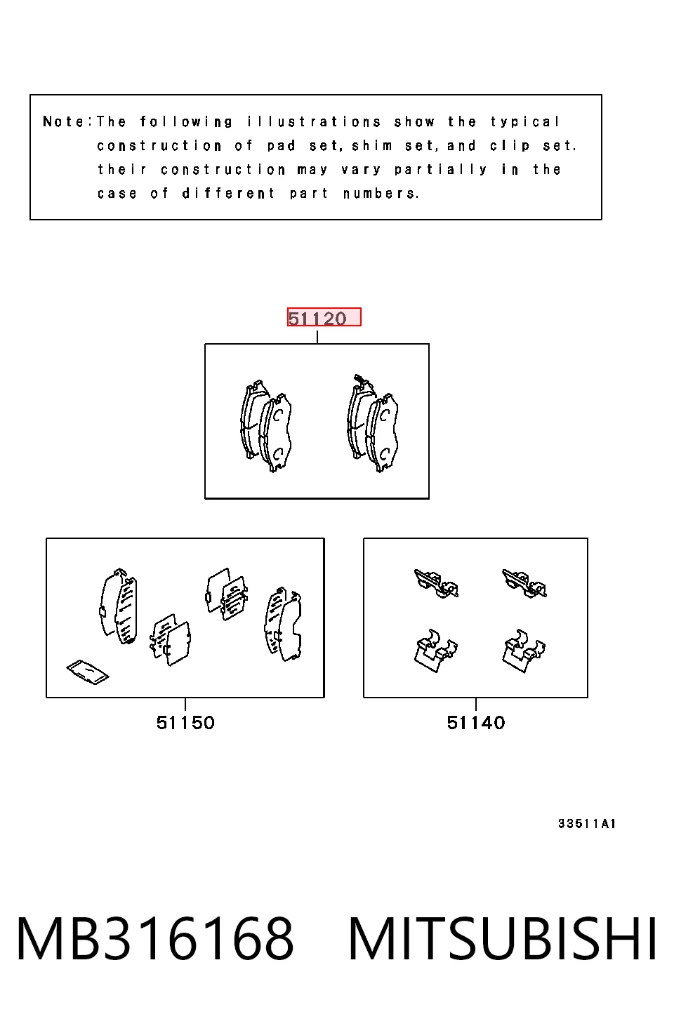Comprar Pastillas de freno Mitsubishi Lancer III C1A,C6A
