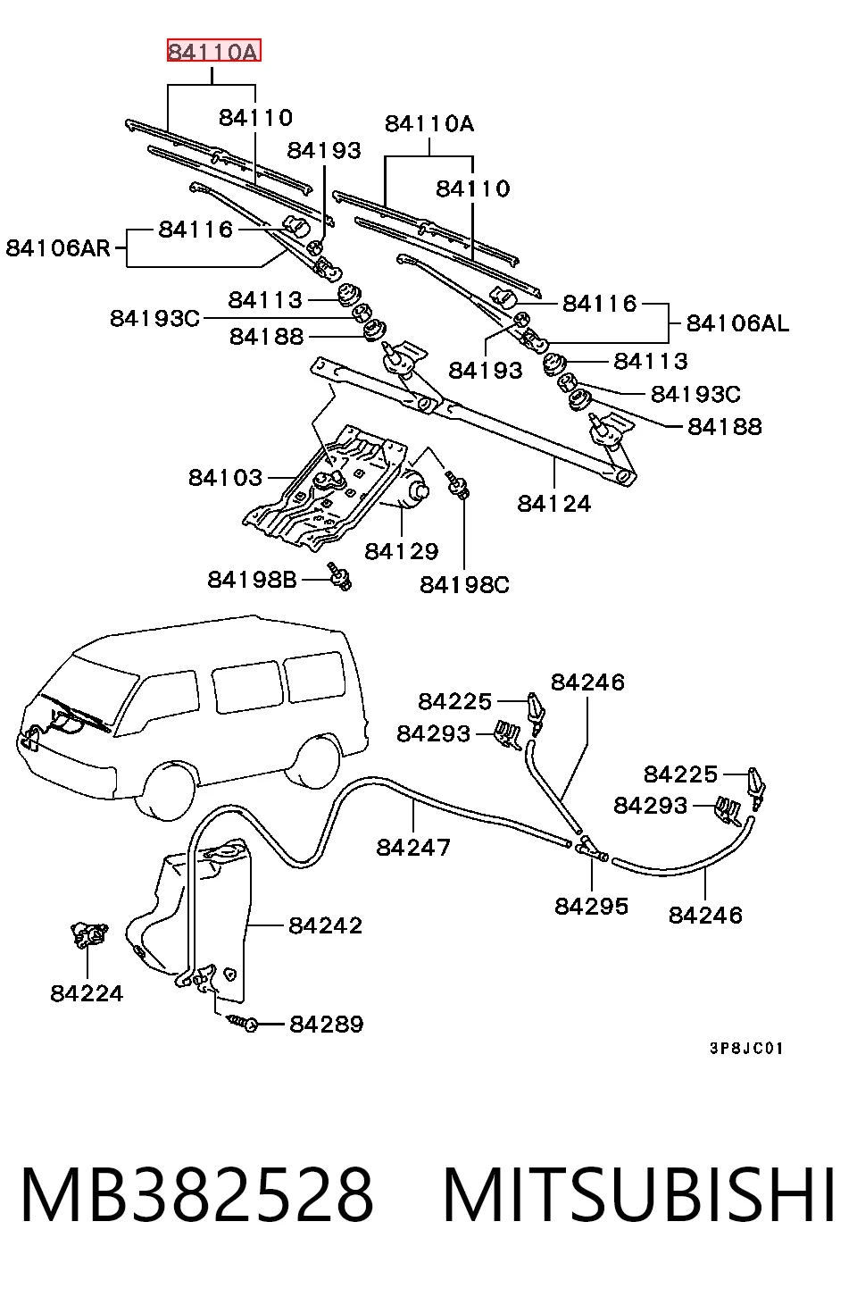 Escobilla del limpiaparabrisas trasero Fiat Doblo I furgoneta (223) (2001 - 2010) precio, desde 5,31 EUR