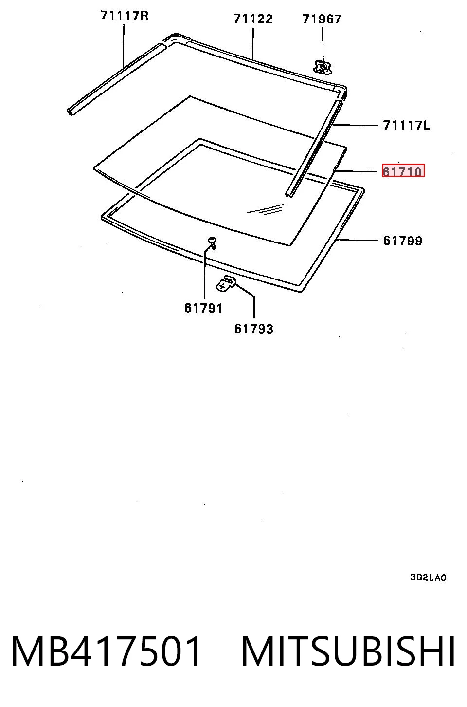 Parabrisas MITSUBISHI MB417501