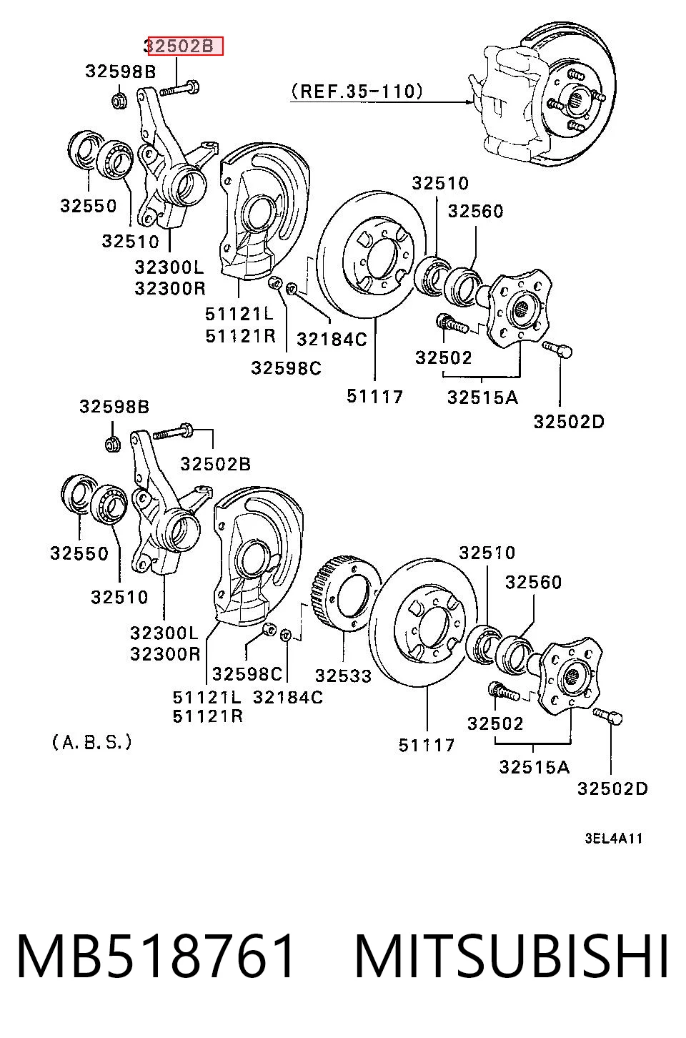MB518761 Mitsubishi