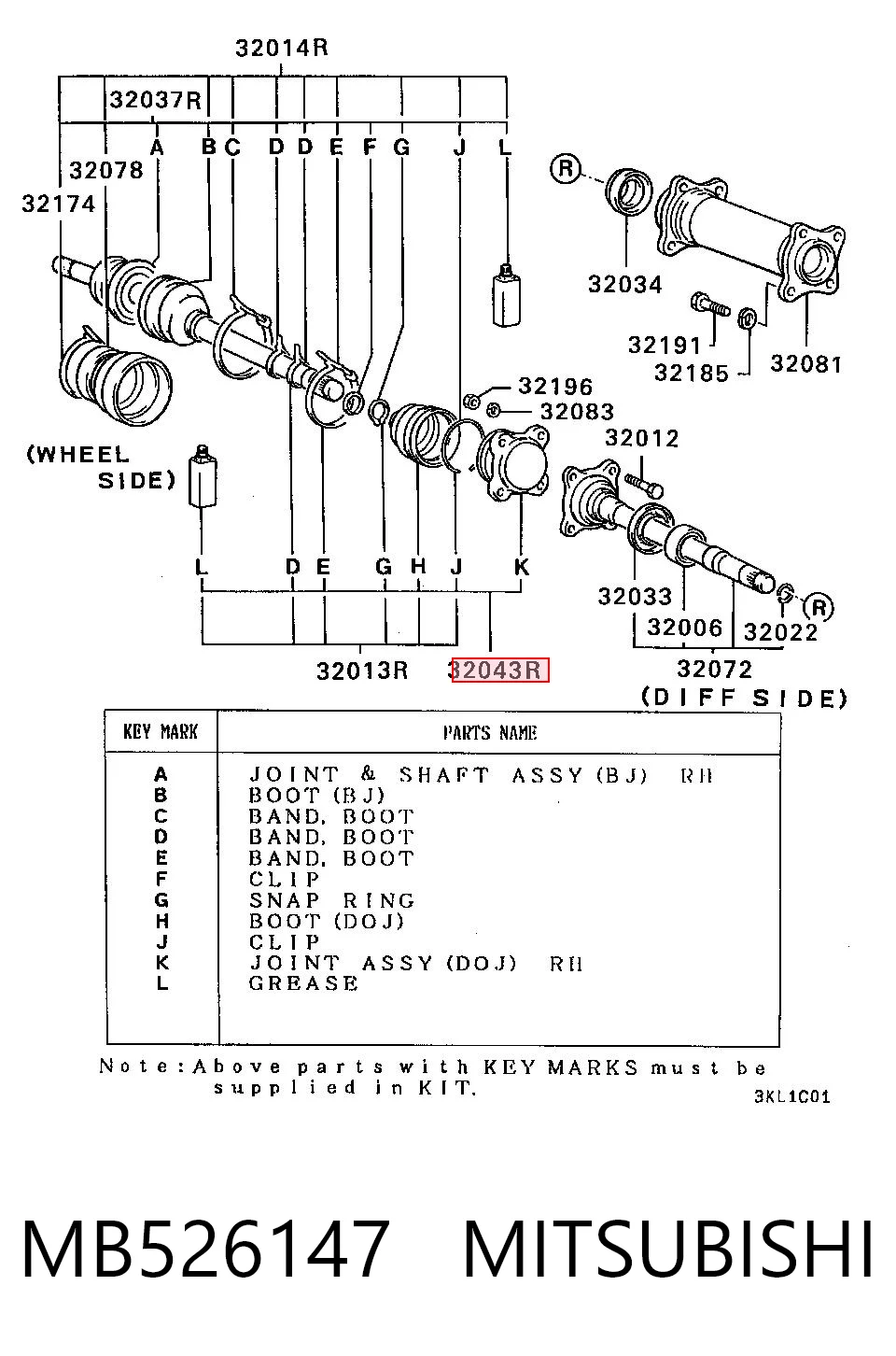 MB526147 Mitsubishi