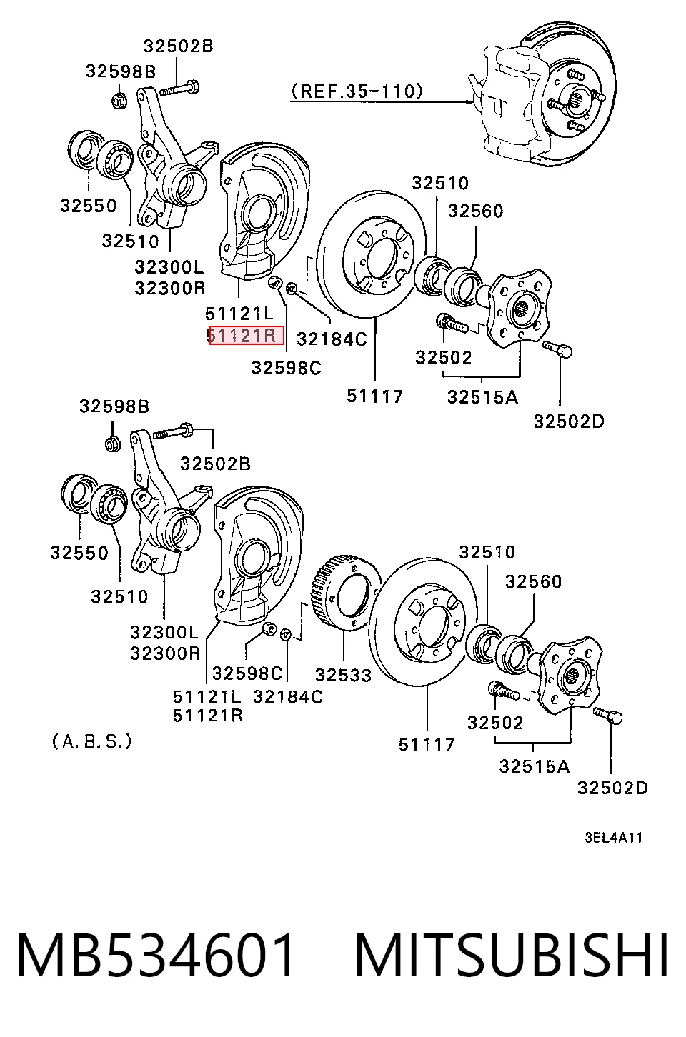 MB534601 Mitsubishi