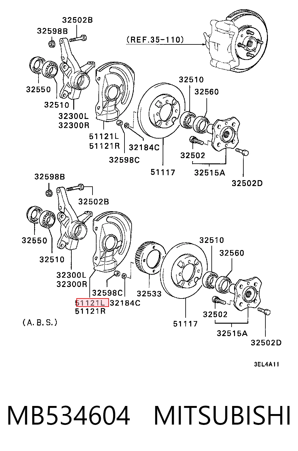 MB534604 Mitsubishi