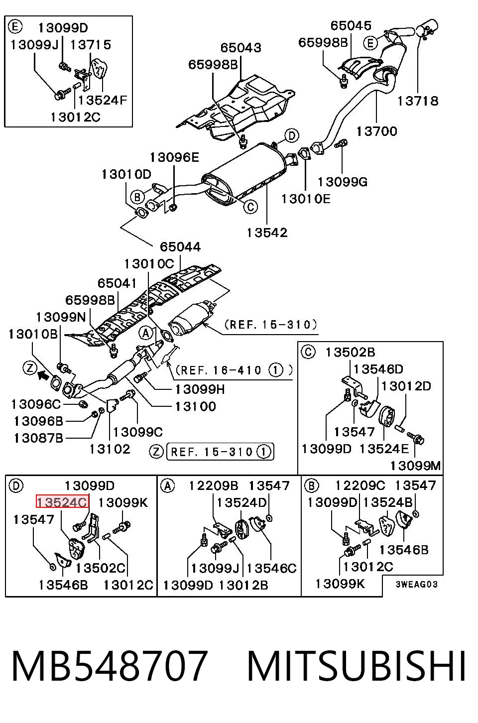 MB548707 Mitsubishi