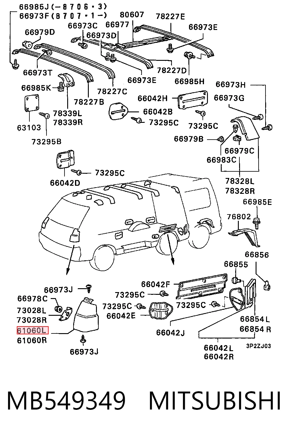 Comprar Aleta delantera izquierda Mitsubishi L 300  P0W, P1W, P2W a bajo precio