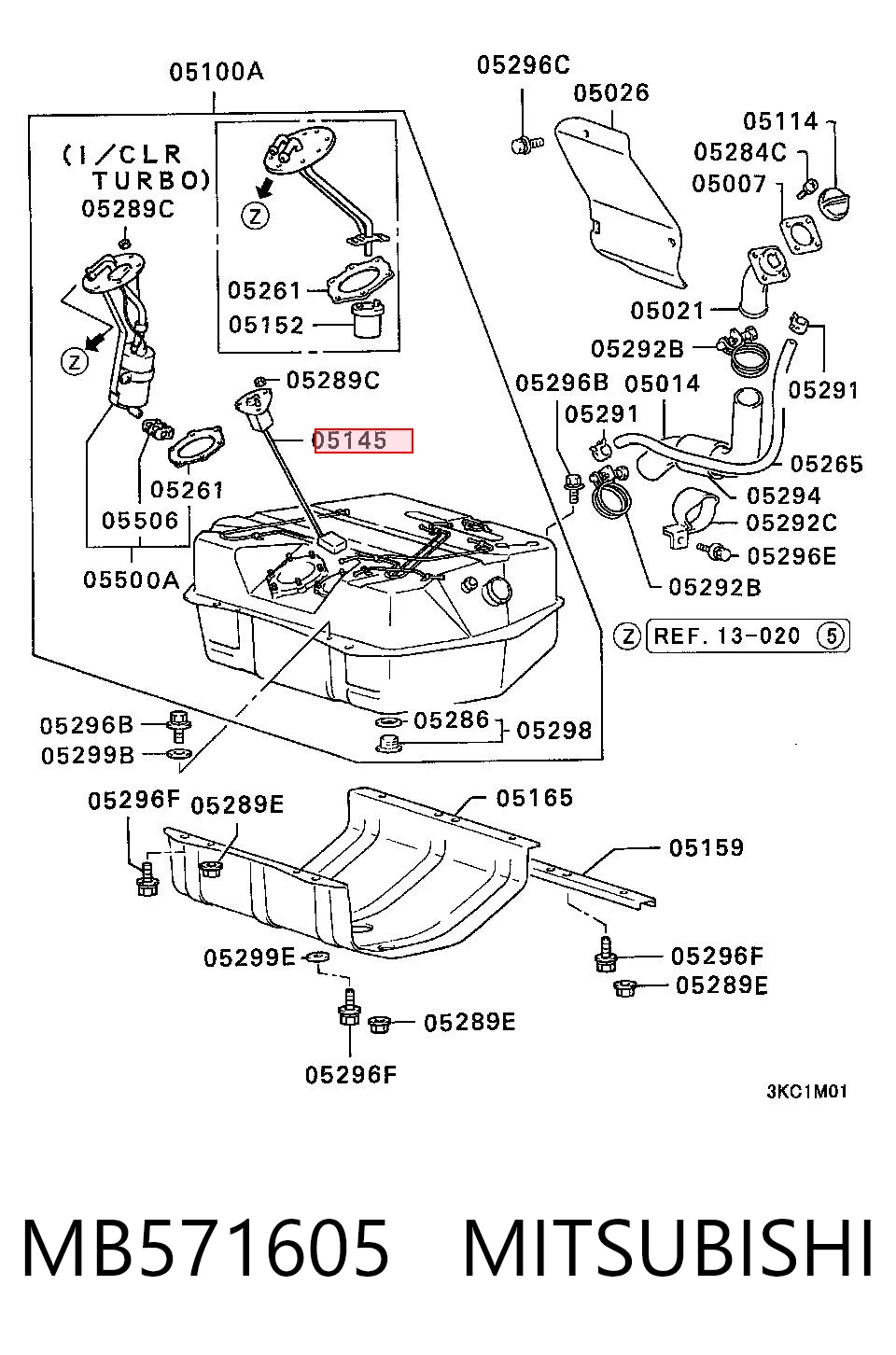 Comprar Aforador de nivel de combustible Mitsubishi Pajero I L04G, L14G a bajo precio